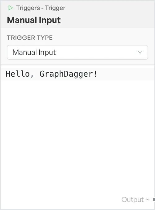 The trigger block sitting on the canvas as the entry point of a flow