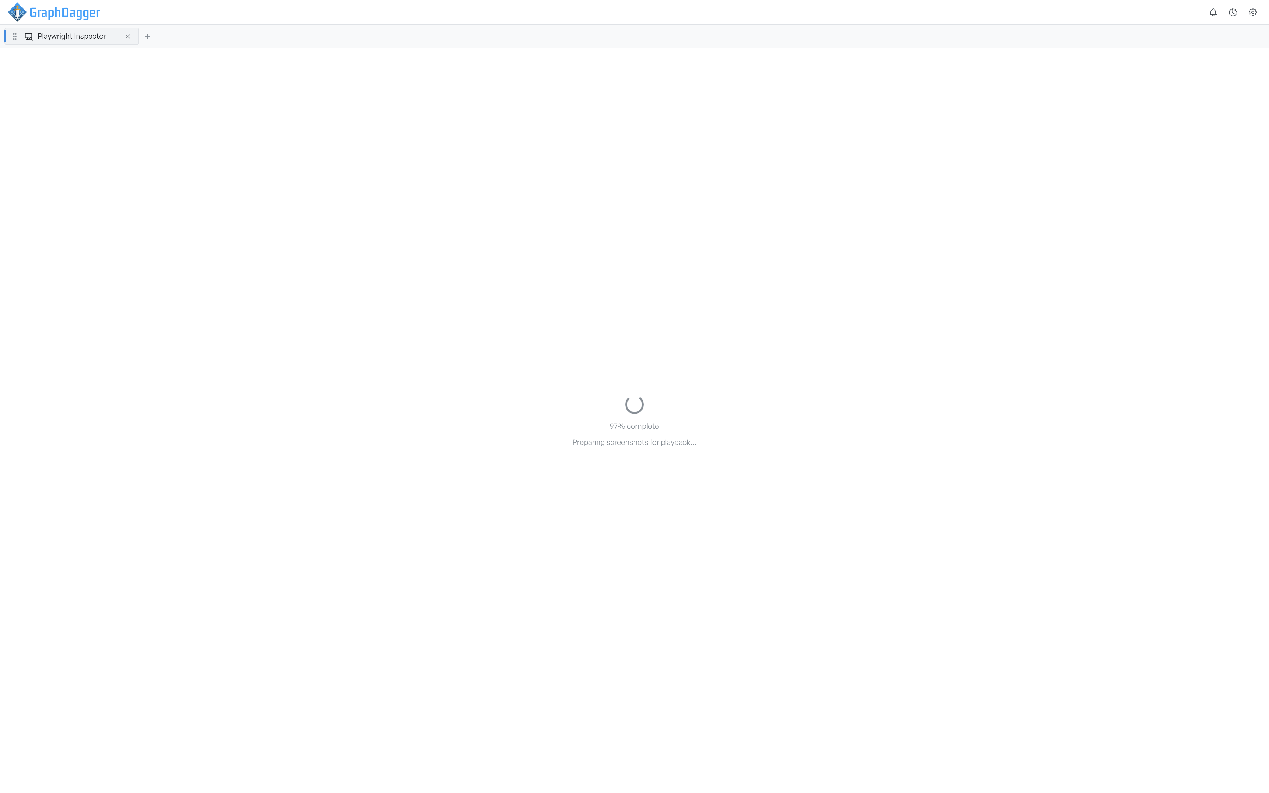 The loading screen at 97 per cent, reading Preparing screenshots for playback